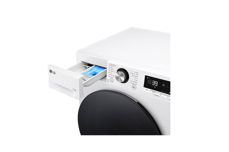 LG Çamaşır Makinesi | 11 kg |  AI DD™ | Wi-Fi | Buhar Özellikli | Beyaz Renk, F4Y7EYWYW