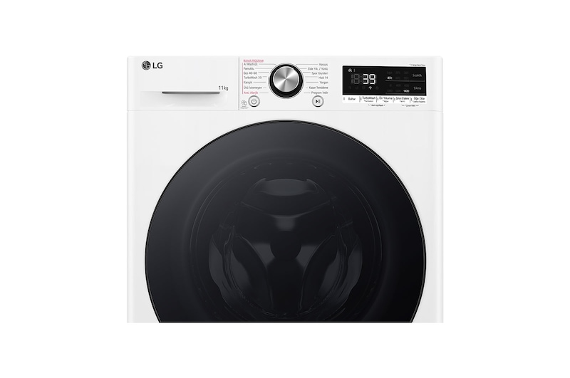 LG Çamaşır Makinesi | 11 kg |  AI DD™ | Wi-Fi | Buhar Özellikli | Beyaz Renk, F4Y7EYWYW