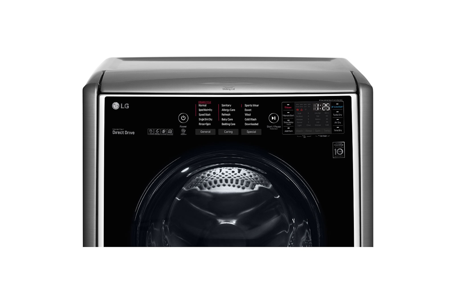 LG TWINWash™ Aynı Anda 2 Farklı Yıkama, Ana Makine: 17Kg Yıkama+10Kg Kurutma, FH0C9CDHK7