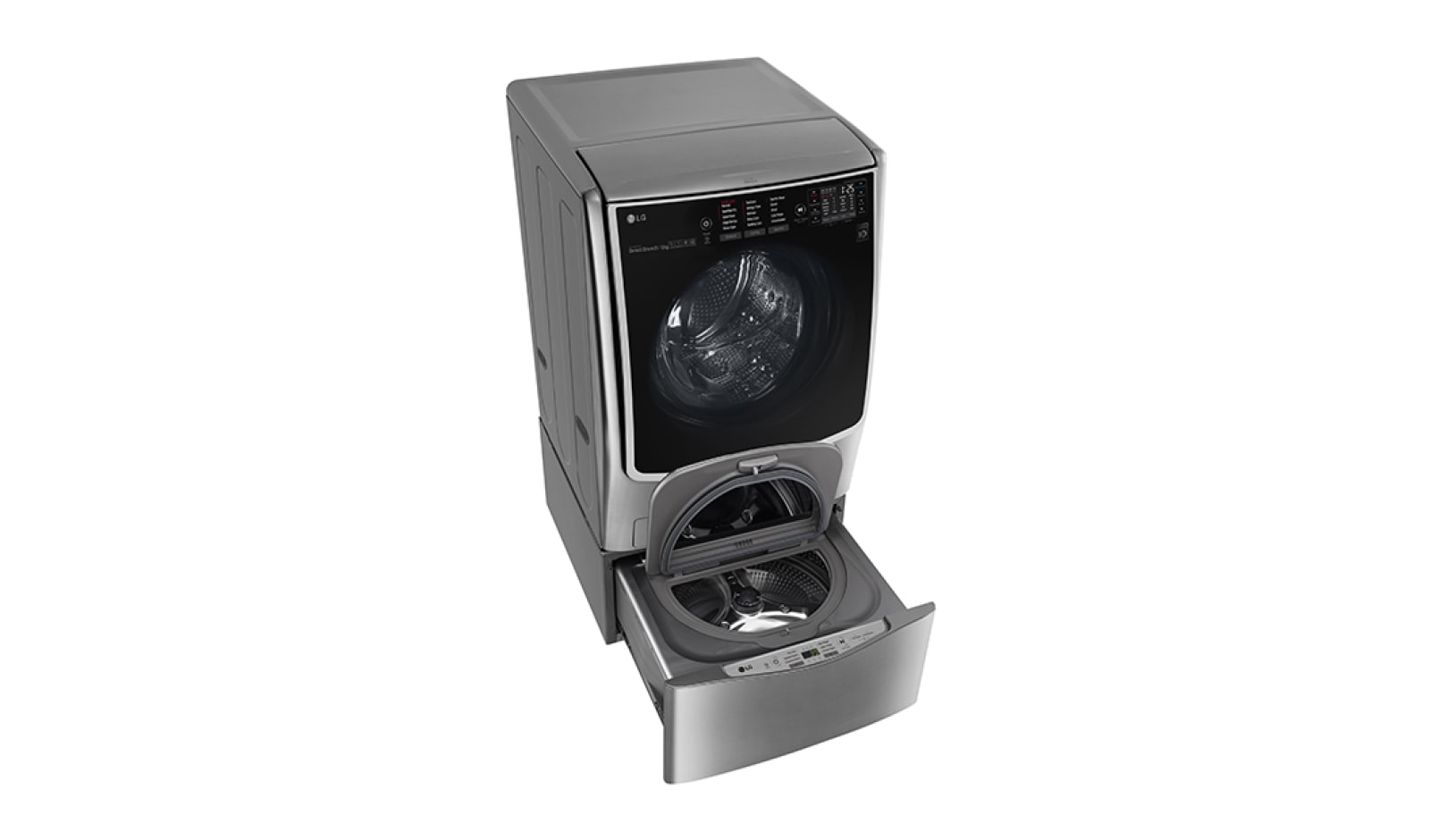 LG TWINWash™ Aynı Anda 2 Farklı Yıkama, Ana Makine: 20,5Kg Yıkama+10Kg Kurutma & TWINWash™Mini Makine: 3.5Kg Yıkama, FH0C9CDHK7/F70E1UDNK1