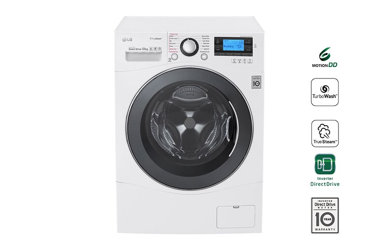 12kg Yıkama &#34;A&#43;&#43;&#43;(-55%)&#34;, 1400 Devir, Beyaz, TrueSteam™ Buhar, Anti-Alerjik, TurboWash™ FH495BDSK2 için önden görünüm