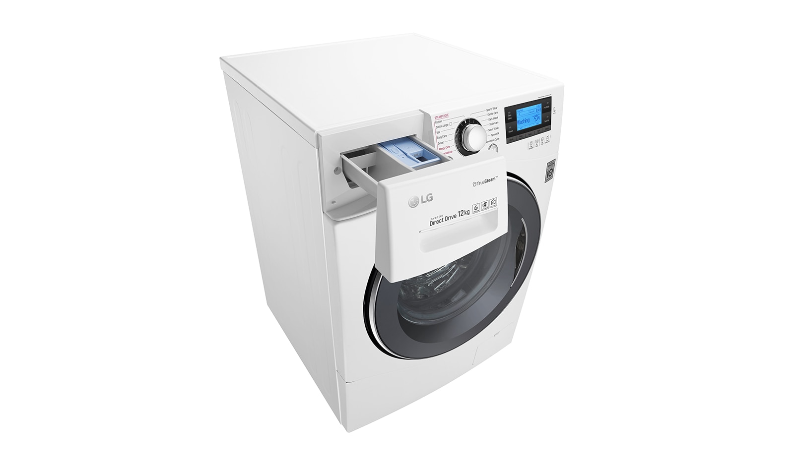 LG 12kg Yıkama "A+++(-55%)", 1400 Devir, Beyaz, TrueSteam™ Buhar, Anti-Alerjik, TurboWash™, FH495BDSK2