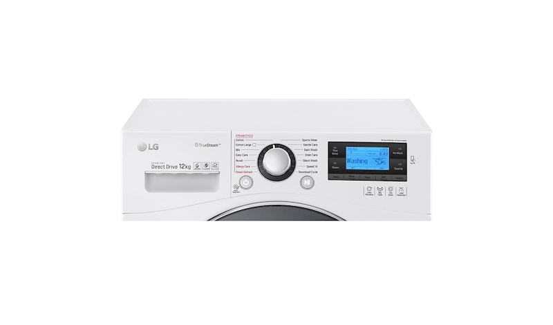 LG 12kg Yıkama "A+++(-55%)", 1400 Devir, Beyaz, TrueSteam™ Buhar, Anti-Alerjik, TurboWash™, FH495BDSK2