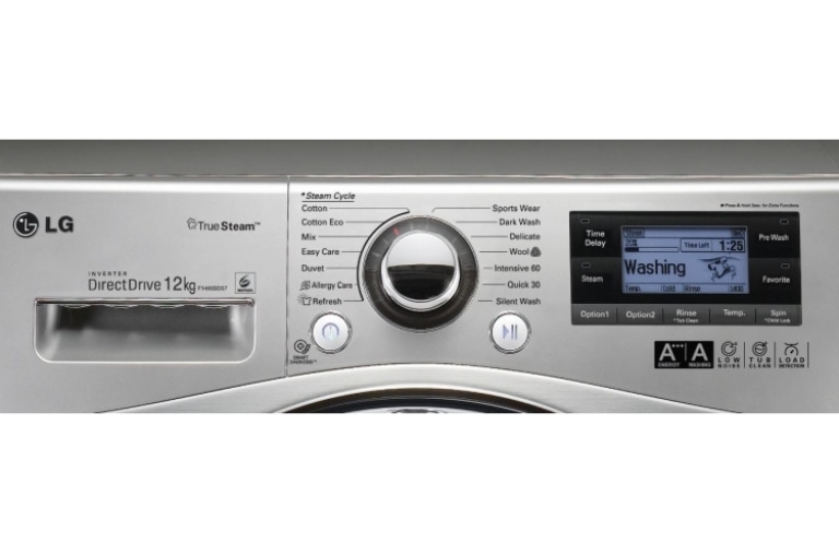 LG 12kg Yıkama "A+++(-55%)", 1400 Devir, Metalik, TrueSteam™ Buhar, Anti-Alerjik, TurboWash™, FH495BDSK6