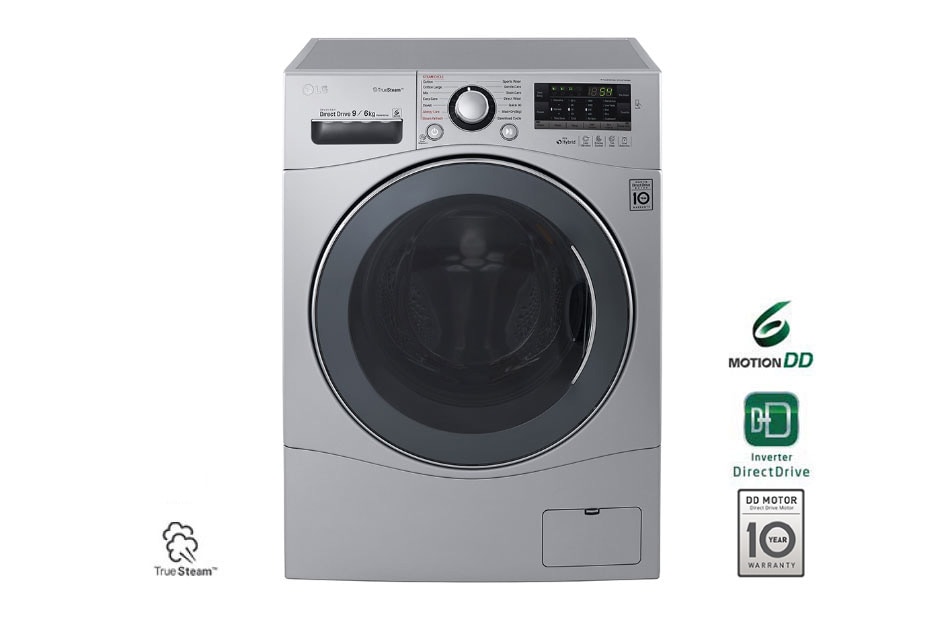 9kg Yıkama &#34;A&#43;&#43;&#43;&#34;, 6kg Kurutma &#34;A&#34;, 1400 Devir, Metalik, TrueSteam™ Buhar, Anti-Alerjik FH4A8FDHK4N için önden görünüm
