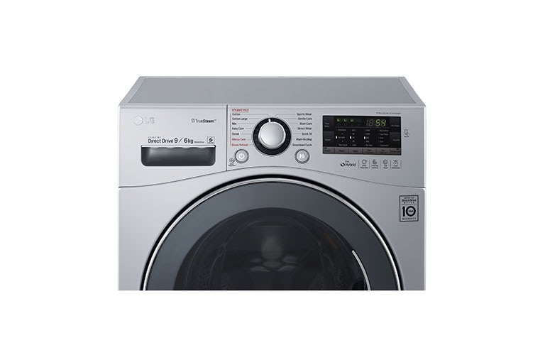 LG 9kg Yıkama "A+++", 6kg Kurutma "A", 1400 Devir, Metalik, TrueSteam™ Buhar, Anti-Alerjik, FH4A8FDHK4N