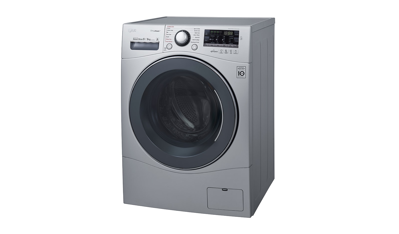 LG 9kg Yıkama "A+++", 6kg Kurutma "A", 1400 Devir, Metalik, TrueSteam™ Buhar, Anti-Alerjik, FH4A8FDHK4N