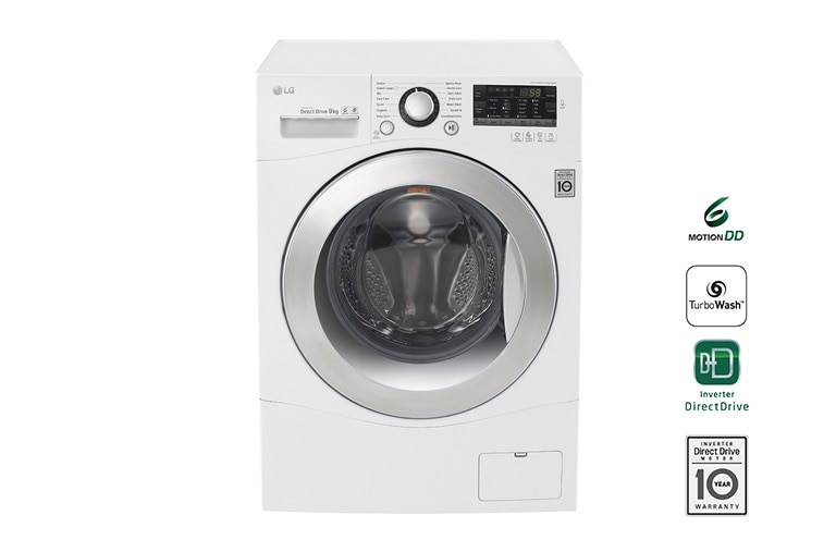 9kg Yıkama &#34;A&#43;&#43;&#43;&#34;, 1400 Devir, Beyaz, TurboWash™ FH4A8FDNK2 için önden görünüm