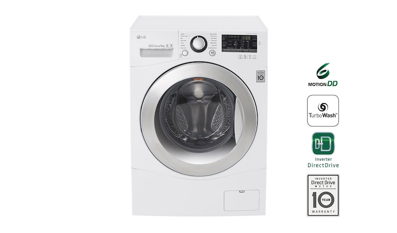 LG 9kg Yıkama "A+++", 1400 Devir, Beyaz, TurboWash™, FH4A8FDNK2