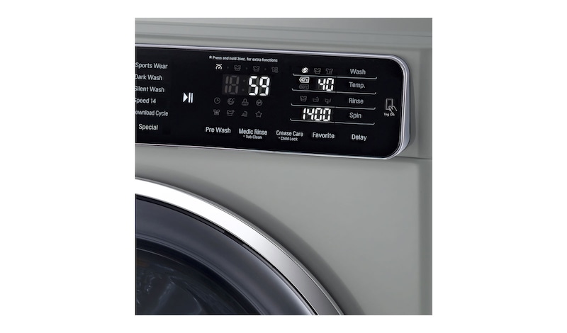 LG 10.5kg Yıkama "A+++ (- 40%)", 7kg Kurutma "A", 1400 Devir, Metalik, TrueSteam™ Buhar, Anti-Alerjik, FH4U1JBHK6N