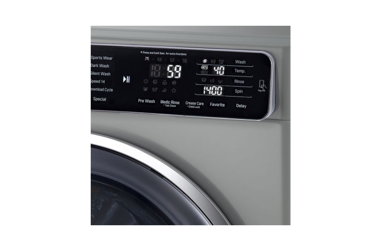 LG 10.5kg Yıkama "A+++ (- 40%)", 7kg Kurutma "A", 1400 Devir, Metalik, TrueSteam™ Buhar, Anti-Alerjik, FH4U1JBHK6N