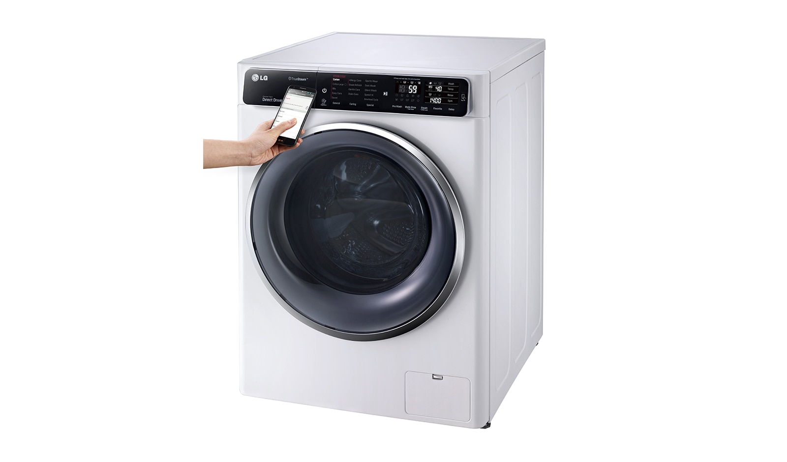 LG 10kg Yıkama "A+++(-40%)", 1400 Devir, Beyaz, TrueSteam™ Buhar, Anti-Alerjik, TurboWash™, FH4U1JBSK2