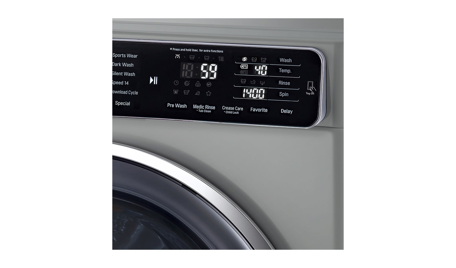 LG 10kg Yıkama "A+++(-40%)", 1400 Devir, Metalik, TrueSteam™ Buhar, Anti-Alerjik, TurboWash™, FH4U1JBSK6
