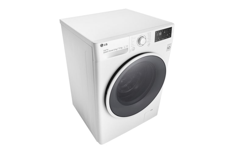 LG 8kg Yıkama "A+++(-40%)", 5kg Kurutma "A", 1400 Devir, Beyaz, HybridSteam™ Buhar, Anti-Alerjik, FH4U2TDHP1N