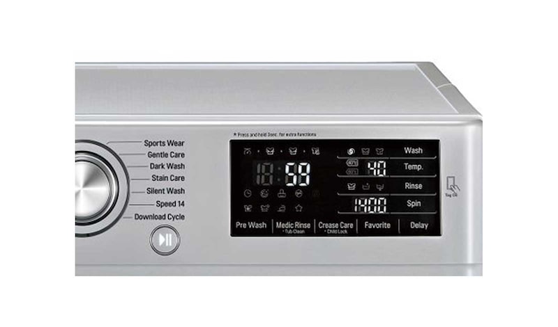 LG 8kg Yıkama "A+++(-40%)", 5kg Kurutma "A", 1400 Devir, Metalik, HybridSteam™ Buhar, Anti-Alerjik, FH4U2TDHP5N