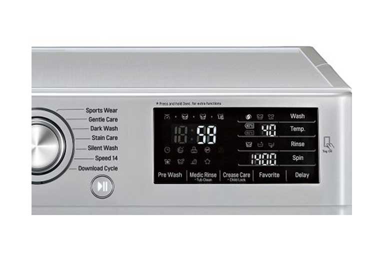 LG 9kg Yıkama "A+++(-20%)", 1400 Devir, Metalik, TurboWash™, FH4U2VDNP5