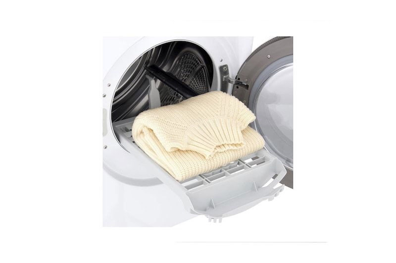 LG 9 Kg Çift İnverter Kurutucu, Kurutma sensörü, Beyaz renk, ThinQ (Wi-Fi), RC90U2AV2W