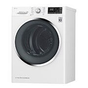 LG 9 Kg Çift İnverter Kurutucu, Kurutma sensörü, Beyaz renk, ThinQ (Wi-Fi), RC90U2AV2W