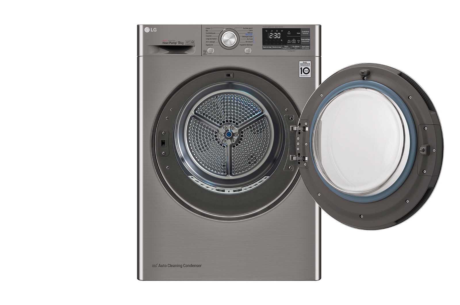 LG 9 Kg Çift İnverter Kurutucu, Kurutma sensörü, ThinQ (Wi-Fi), RC90U2EV2W