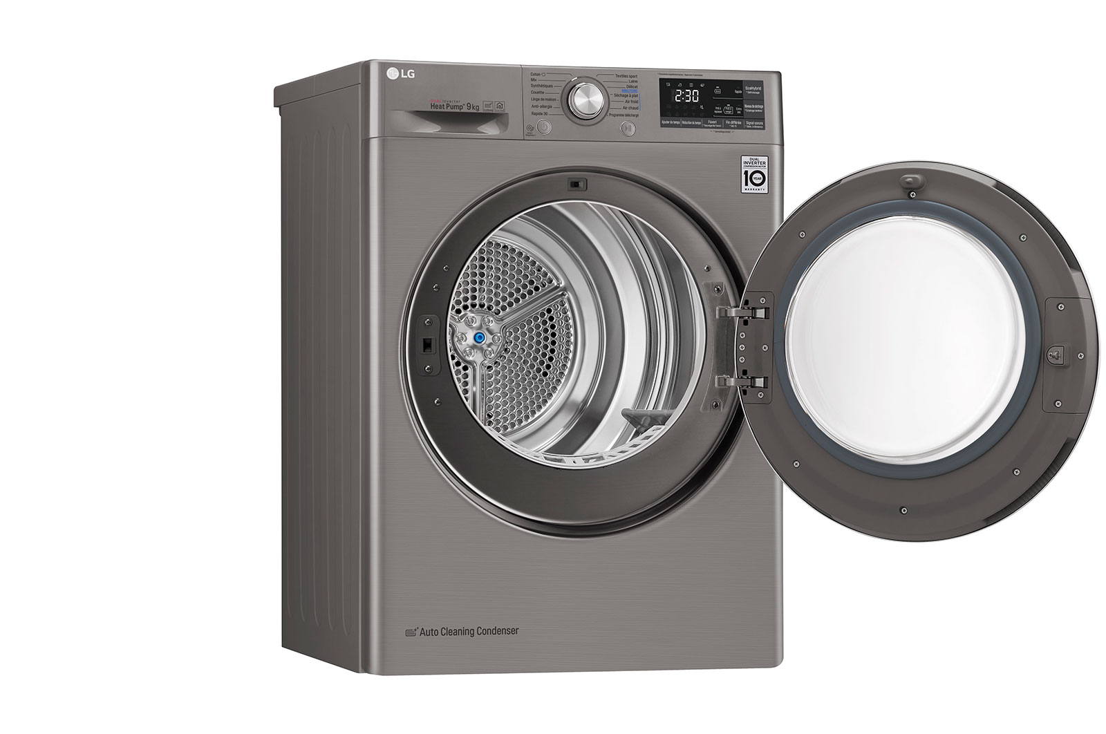 LG 9 Kg Çift İnverter Kurutucu, Kurutma sensörü, ThinQ (Wi-Fi), RC90U2EV2W