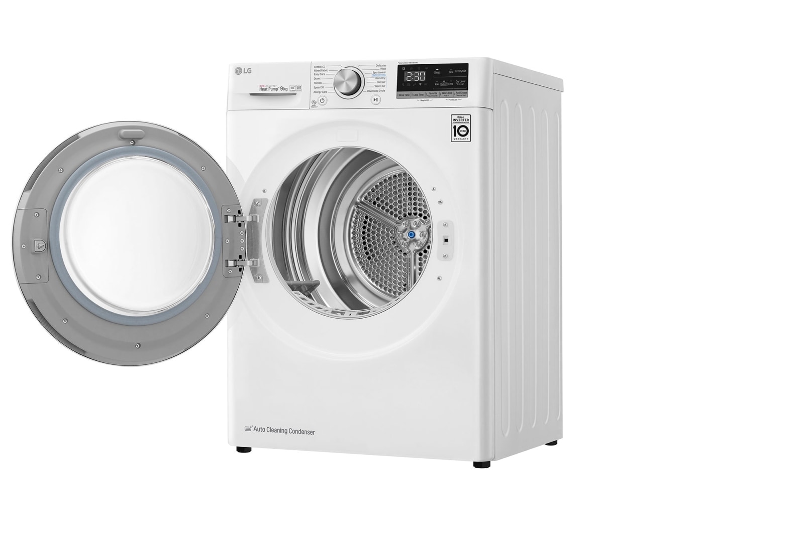 LG Kurutma Makinesi 9 Kg  Çift İnverter Kurutucu ThinQ  Wi-Fi Enerji Sınıfı  A+++(-%10) Beyaz, RC90V9AV2W