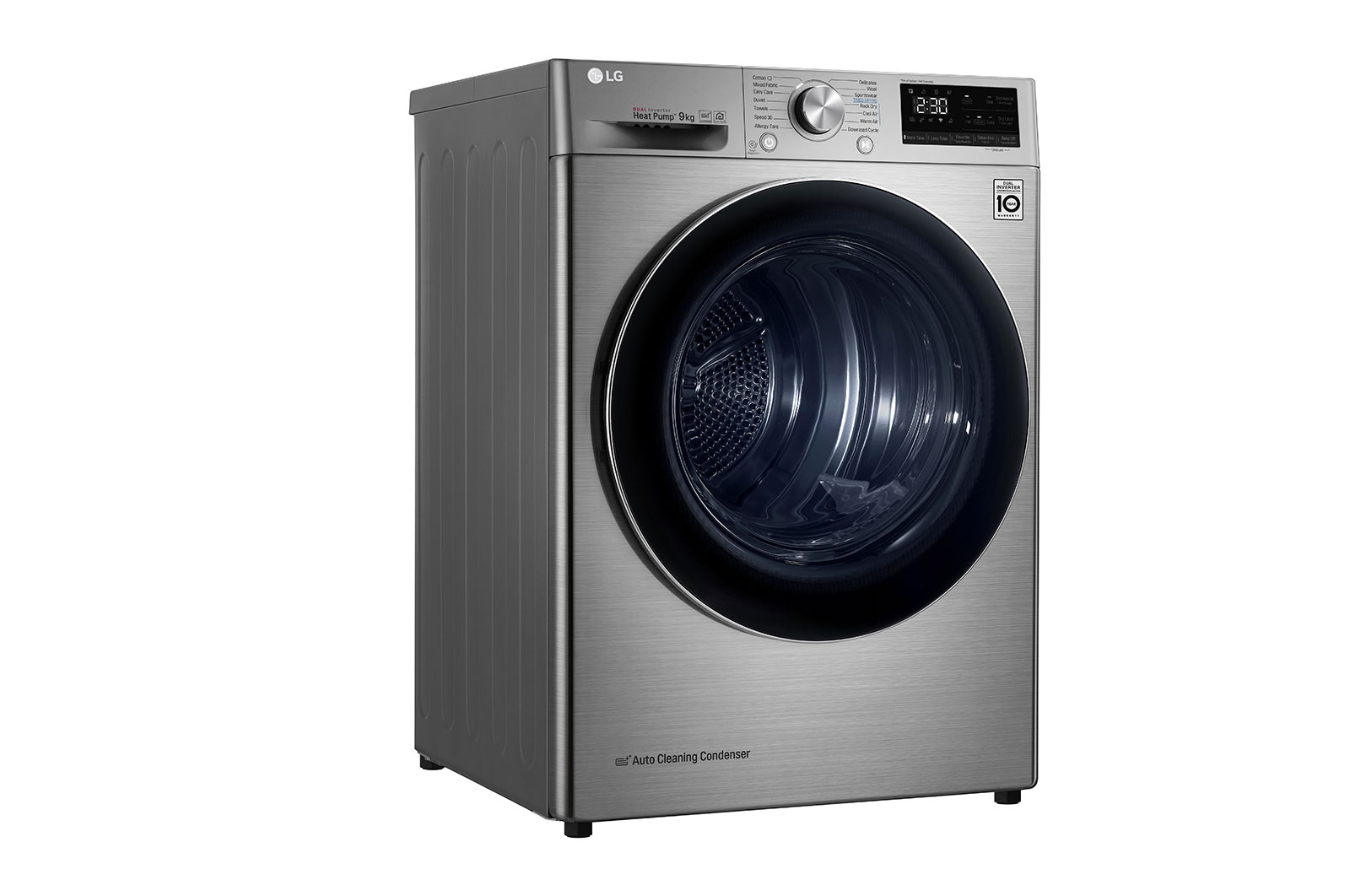 LG Kurutma Makinesi 9 Kg  Çift İnverter Kurutucu ThinQ  Wi-Fi Enerji Sınıfı  A+++(-%10) Metalik Gri, RC90V9EV2W