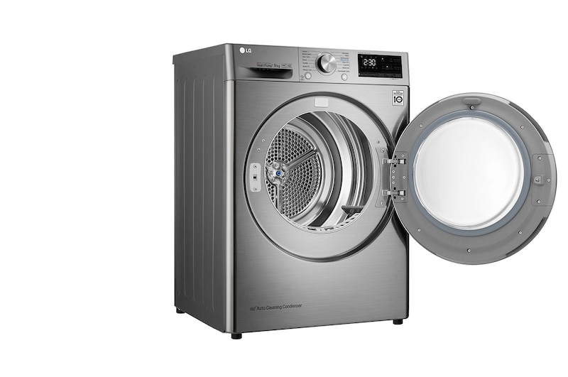 LG Kurutma Makinesi 9 Kg  Çift İnverter Kurutucu ThinQ  Wi-Fi Enerji Sınıfı  A+++(-%10) Metalik Gri, RC90V9EV2W