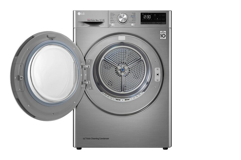 LG Kurutma Makinesi 9 Kg  Çift İnverter Kurutucu ThinQ  Wi-Fi Enerji Sınıfı  A+++(-%10) Metalik Gri, RC90V9EV2W