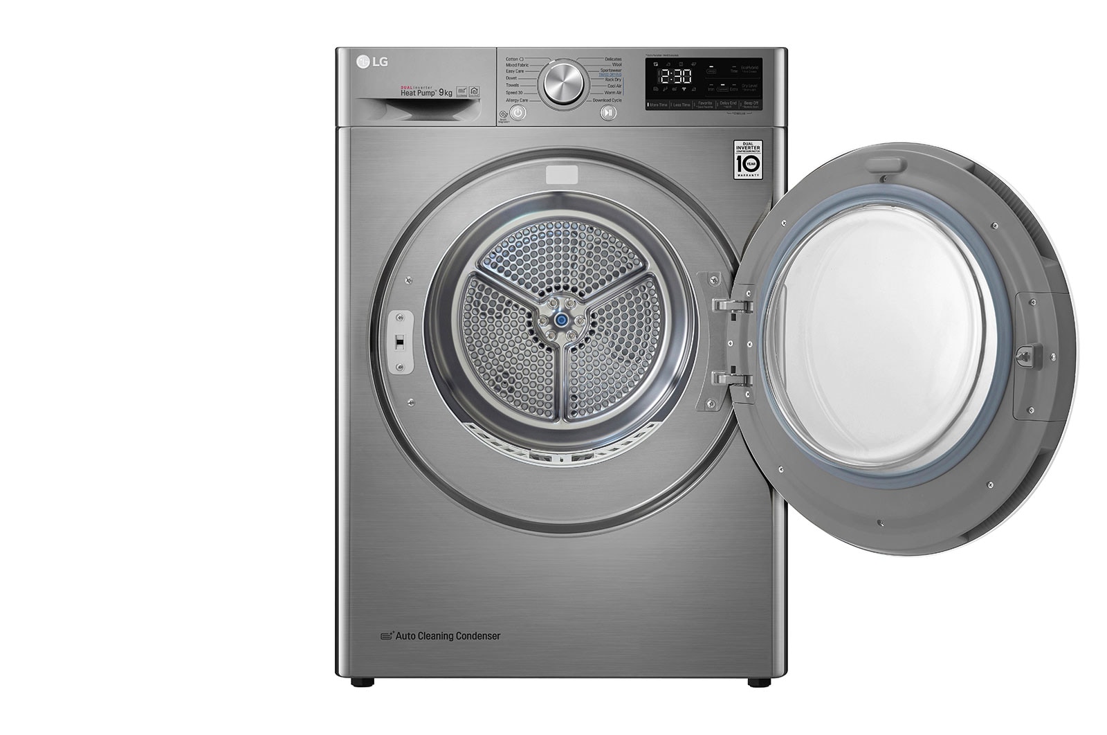 LG Kurutma Makinesi 9 Kg  Çift İnverter Kurutucu ThinQ  Wi-Fi Enerji Sınıfı  A+++(-%10) Metalik Gri, RC90V9EV2W