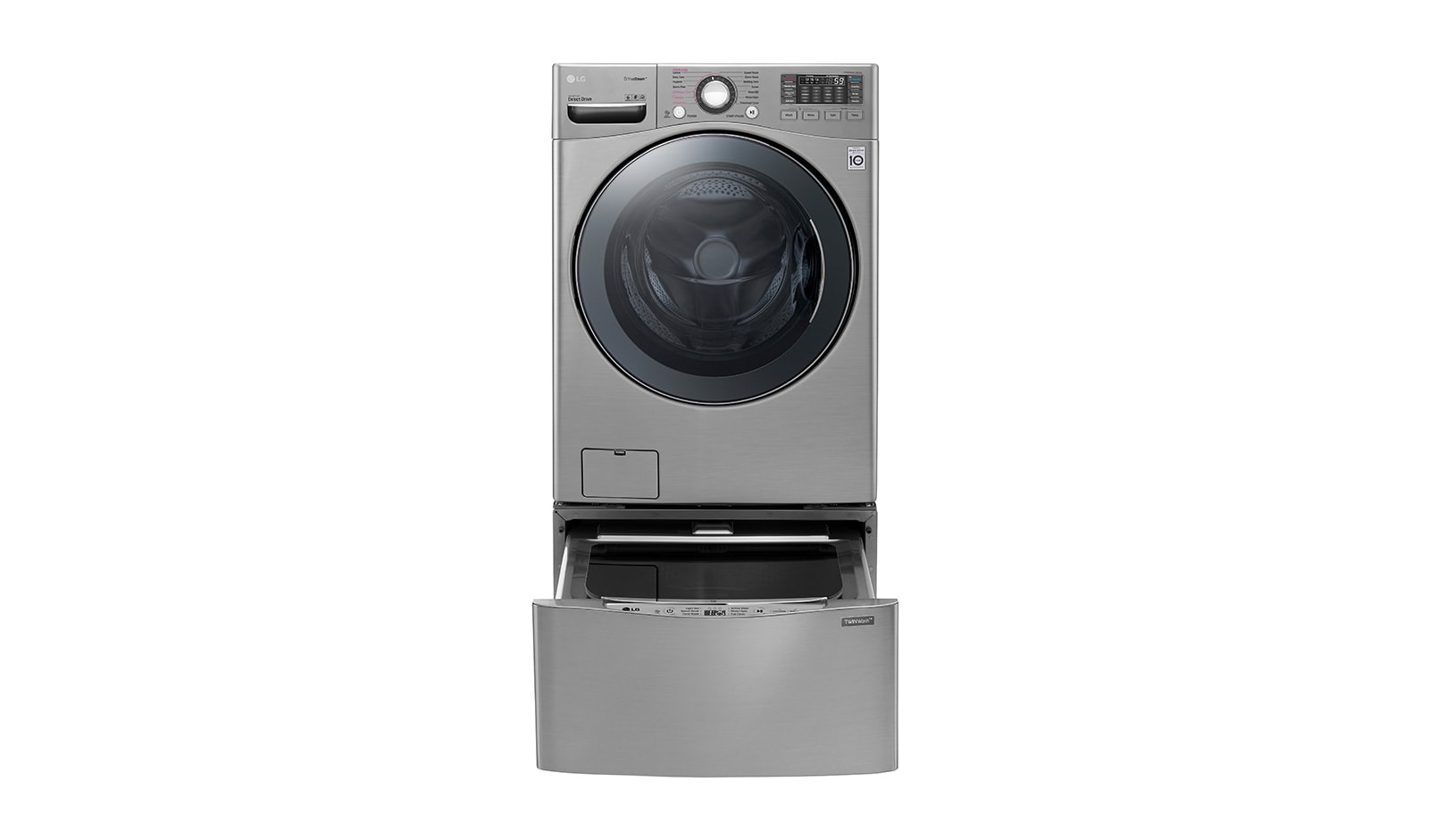 17 kg &#43; 3,5 kg LG TWINWash™ ile İki Farklı Yıkama \t\t\t F2K2CHK2T/F70E1UDNK1 için önden görünüm