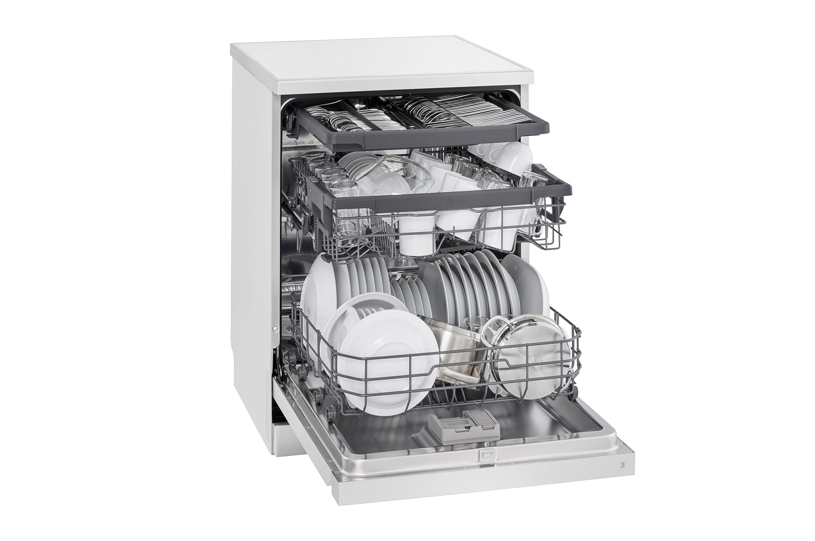 Right side view with dish