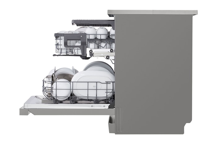 LG Front Control Smart Wi-fi Enabled Dishwasher in Prime Silver, DFC533FV