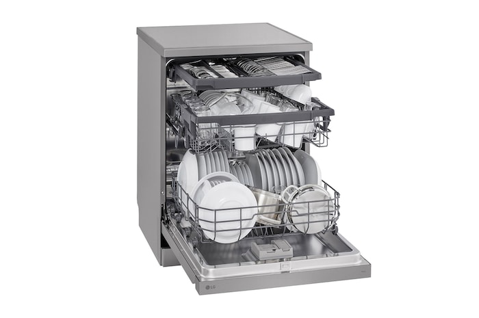 LG Front Control Smart Wi-fi Enabled Dishwasher in Prime Silver, DFC533FV