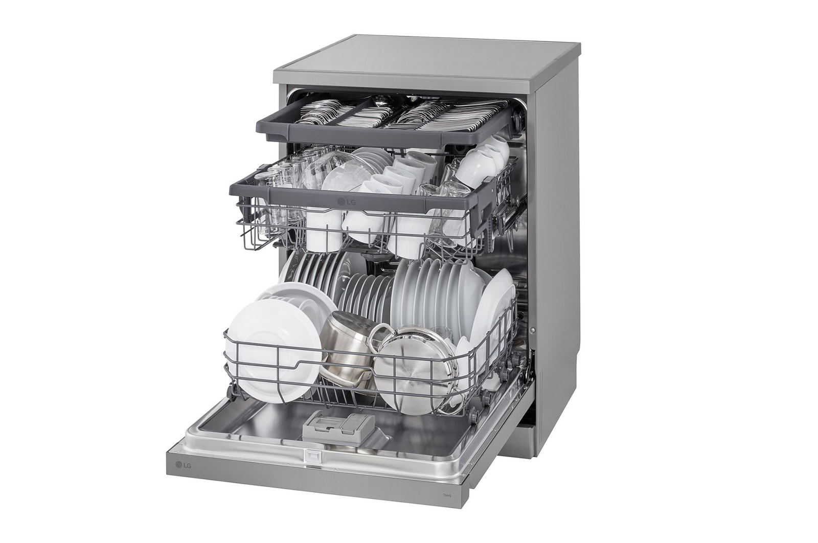 LG Front Control Smart Wi-fi Enabled Dishwasher in Prime Silver, DFC533FV