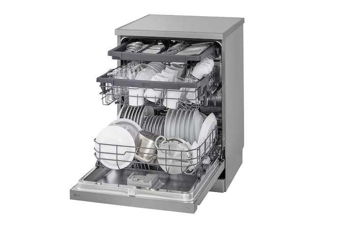 LG Front Control Smart Wi-fi Enabled Dishwasher in Prime Silver, DFC533FV