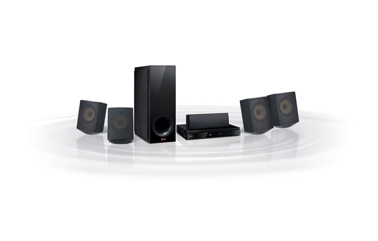 Smart TV Özellikli, Bluetooth Üzerinden Kablosuz Müzik ve Mobil Streaming Destekli 3D Blu-ray Ev Sinema Sistemi BH6730S için önden görünüm