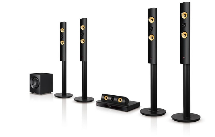 5.1 Kanallı, 1200W Ses Çıkış Gücüne Sahip, Aramid Fiber Hoparlörlü 3D Smart Blu-ray Ev Sinema Sistemini Keşfedin BH7540TW için önden görünüm