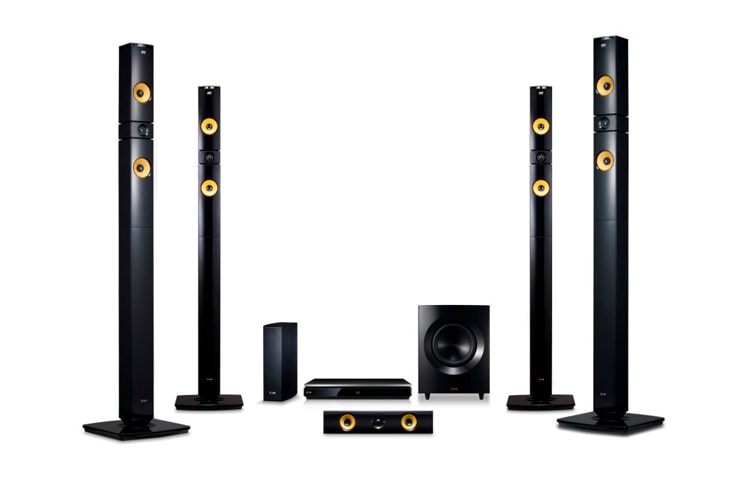 LG 9.1 Kanallı, 1460W Ses Çıkış Gücüne Sahip, 4 Dikey Aramid Fiber Hoparlörlü 3D Blu-ray Ev Sinema Sistemini Keşfedin., BH9530TW
