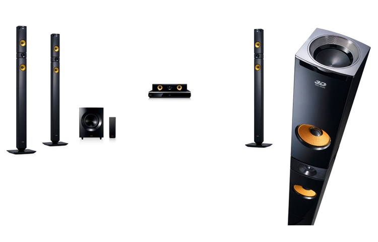 LG 9.1 Kanallı, 1460W Ses Çıkış Gücüne Sahip, 4 Dikey Aramid Fiber Hoparlörlü 3D Blu-ray Ev Sinema Sistemini Keşfedin., BH9530TW