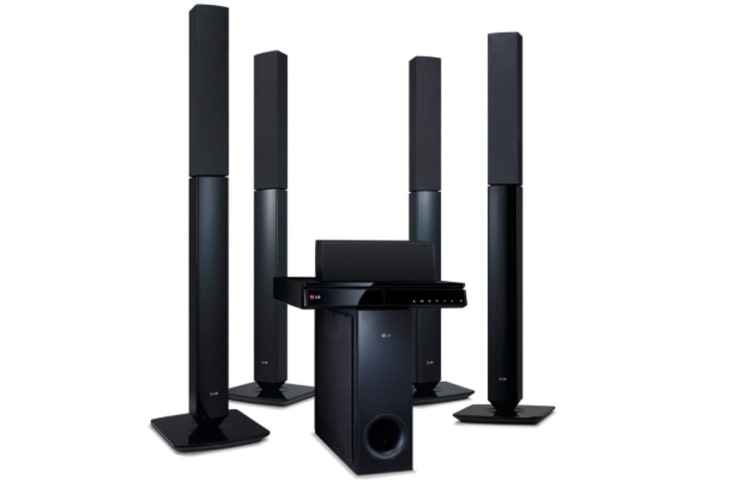 LG 1080p Full HD Up-scaling, USB Playback (DivX, Mp3), Portable In, HDMI Çıkışlı DVD Ev Sinema Sistemi, DH6530T