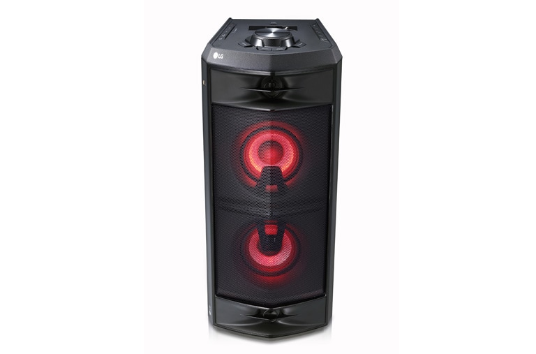 Led Işıklı 220W Bluetooth Karaoke Hoparlör XBOOM FJ5 FJ5 için önden görünüm