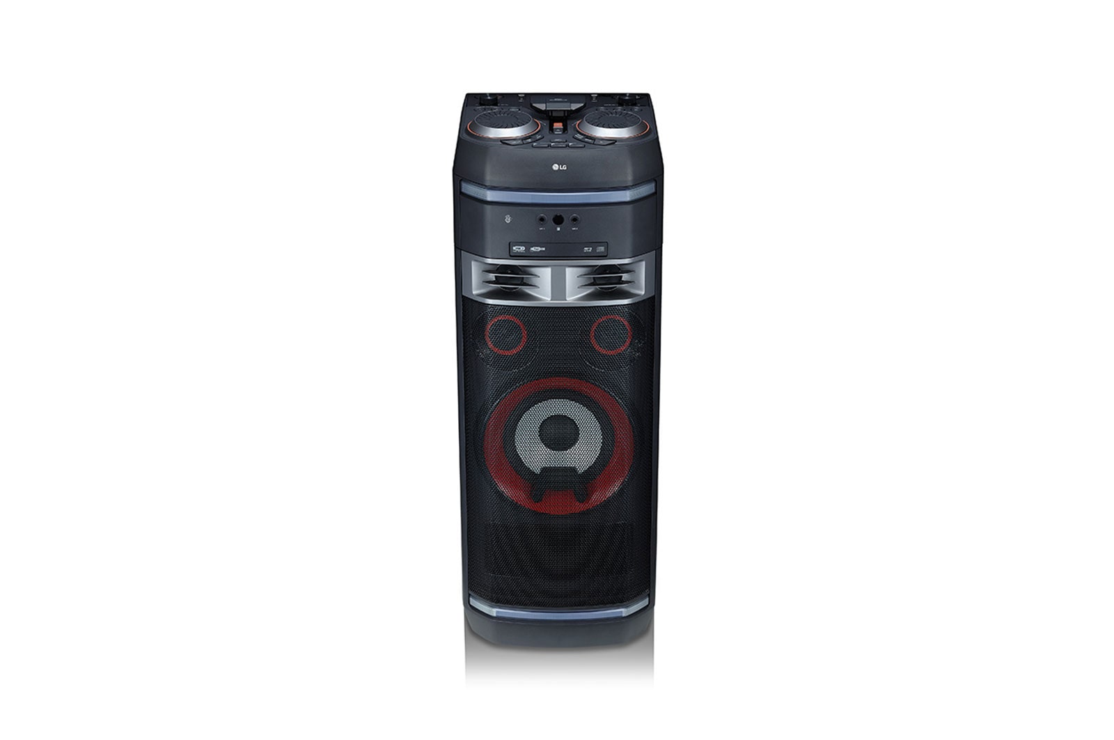 Hi-Fi Ses Sistemi X-Boom 1000W DJ Led Işık Ses Efektli Karaoke Bluetooth OK75 OK75 için önden görünüm