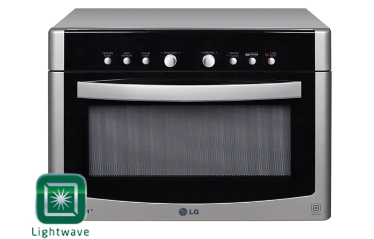 38 litre, Mikrodalga : 900 Watt, Izgara: 2100 Watt, Fırın: 1900 Watt, Lightwave™/Kömürlü Işık Fırını, Otomatik Çözme MA3882Q için önden görünüm