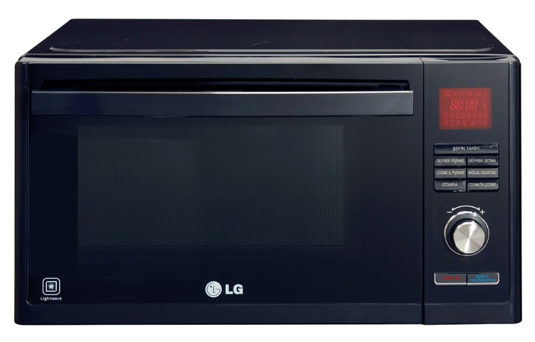 28 litre, Mikrodalga: 900W, Izgara: 1250W, Lightwave™/Kömürlü Işık Fırını, Otomatik Pişirme Programları, Otomatik Çözme ML-2881CP için önden görünüm