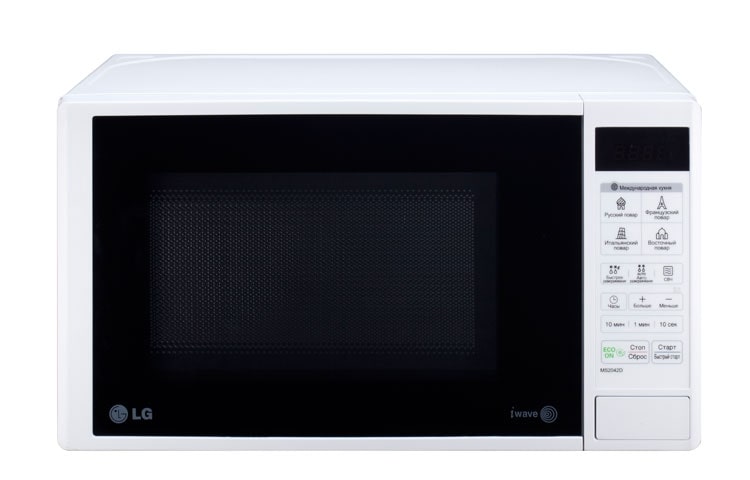 20 litre, Mikrodalga: 700W, i-Wave, Dünya Mutfağı Pişirme Programları, Eco-On MS2042D için önden görünüm