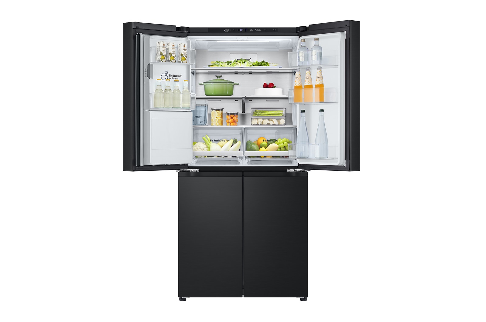 top doors open with food