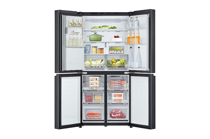 front all door open with food