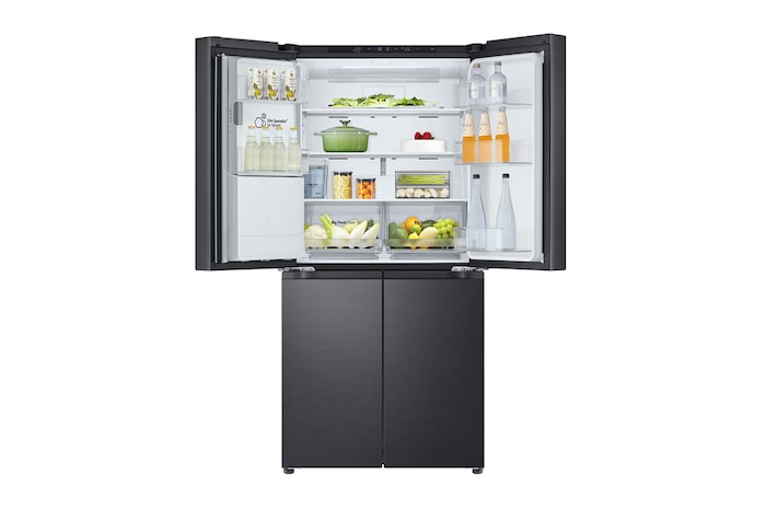 Top doors open with food