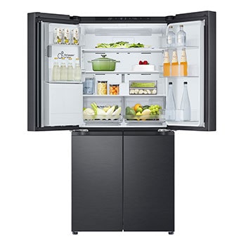 Top doors open with food