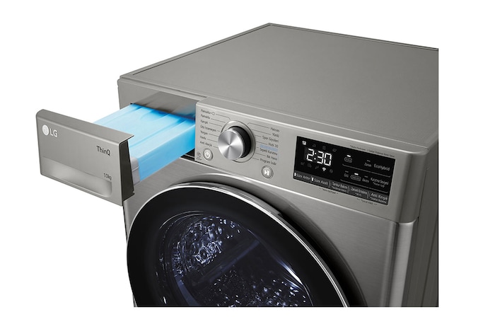 LG 10 Kg Kurutma Makinesi | DUAL Inverter Isı Pompalı Kurutucu |ThinQ (Wi-Fi) özellikli | Gri Renk, RH10V9PV2W